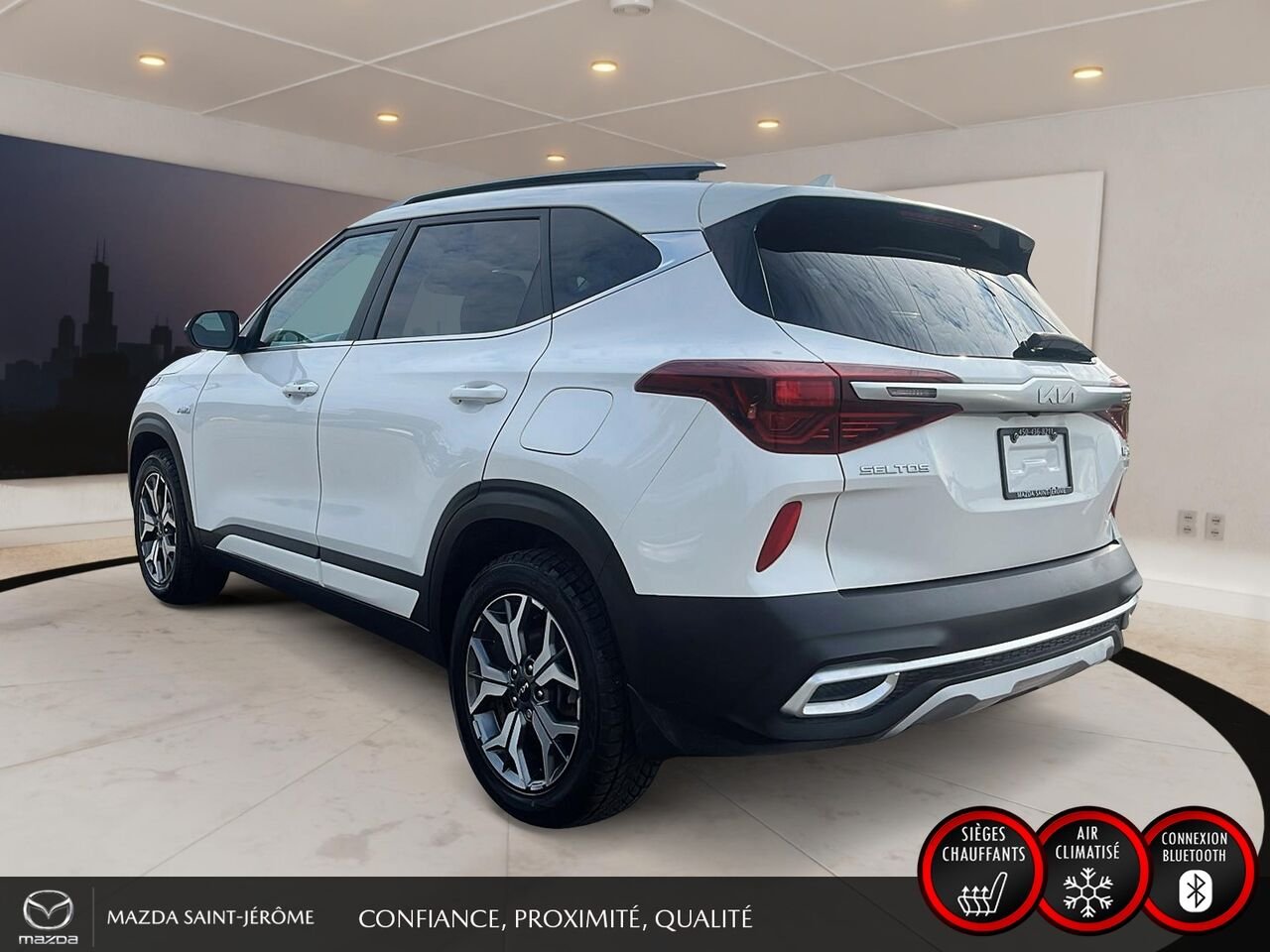 2023 Kia Seltos EX Premium | TOIT OUVRANT | CUIR SOFINO | NAVIGATION | SIÈGES ÉLECTRIQUES | AWD White Saint-Jérôme - photo #8