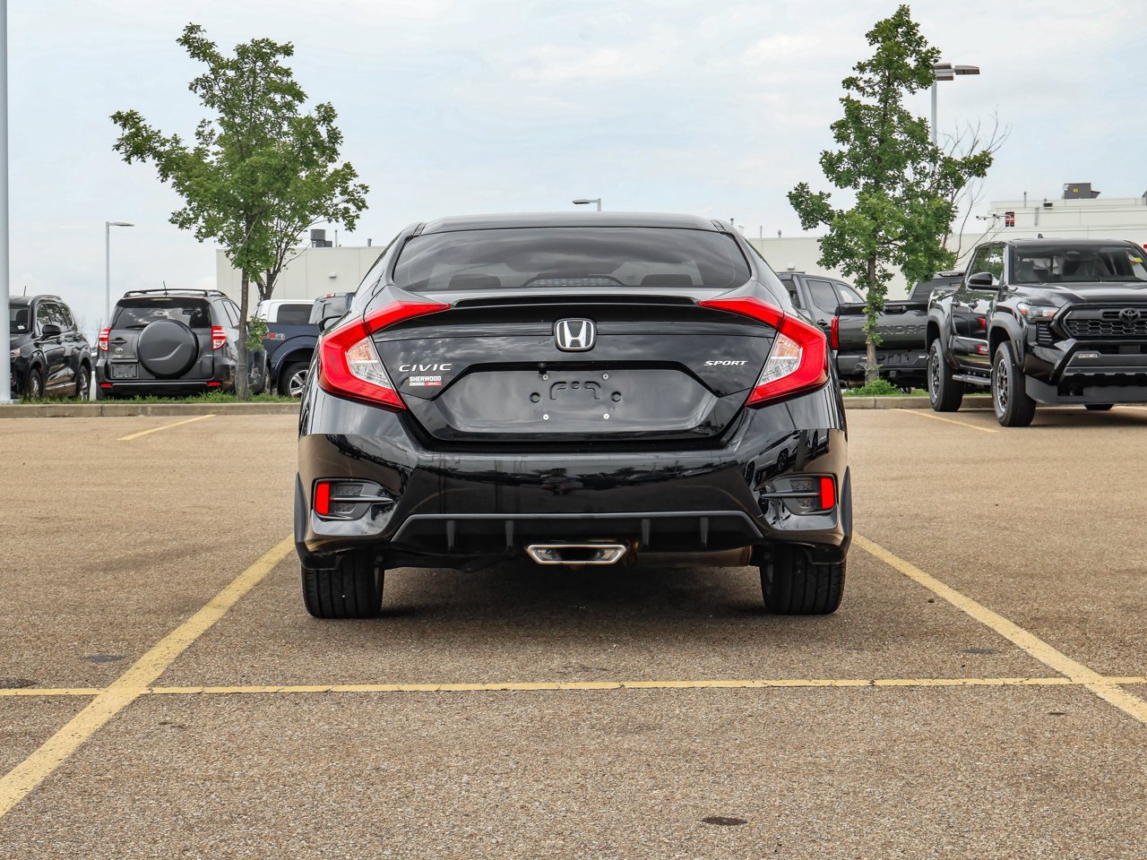 2021 Honda Civic Sedan Sport CVT Black Sherwood Park - photo #6