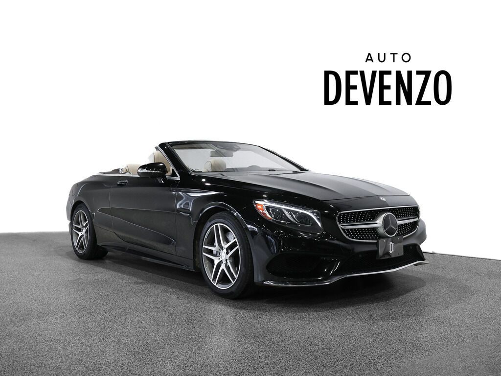 Black 2017 Mercedes-Benz S-Class Convertible Rear-Wheel Drive 9-Speed Automatic