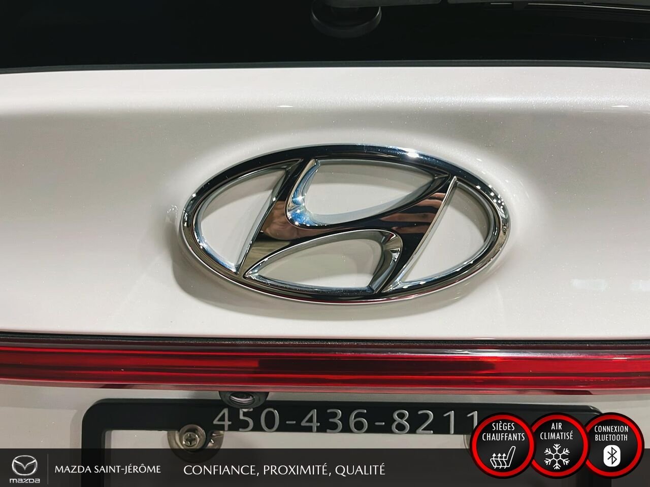 2022 Hyundai Santa Fe Hybrid Preferred Trend hybride | TOIT PANORAMIQUE | CUIR | AWD White Saint-Jérôme - photo #7