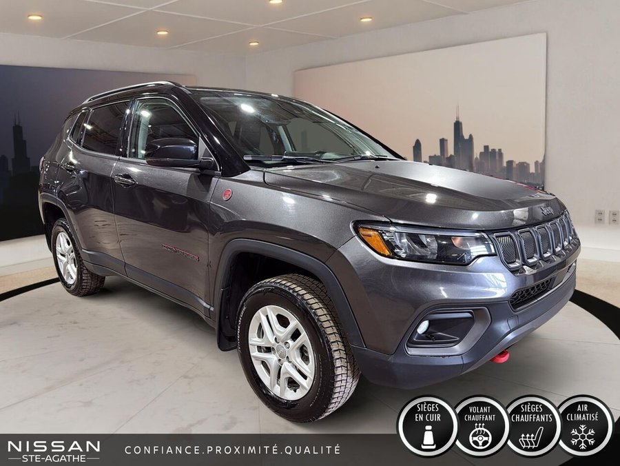 Jeep Compass Trailhawk | 4X4 | VOLANT CHAUFFANT | ATTELAGE | CAMÉRA DE RECUL 2022 Gris