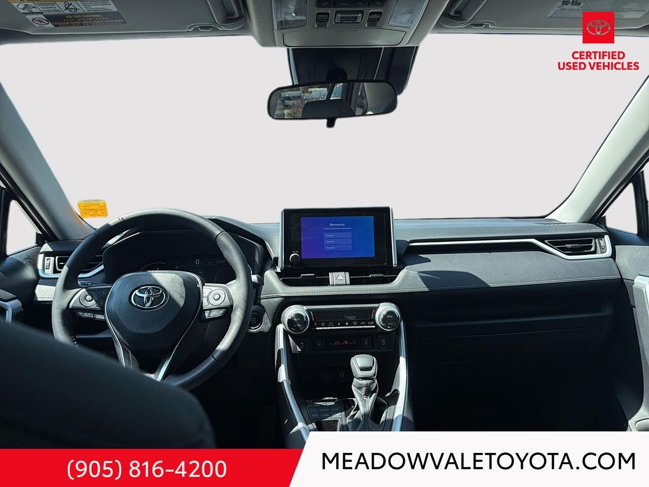 2025 Toyota RAV4 Sunroof, Power Drivers Seat, Heated Front Seats and Steering Wheel, Power Trunk, 17" Alloy's Midnight Black Metallic Mississauga - photo #47