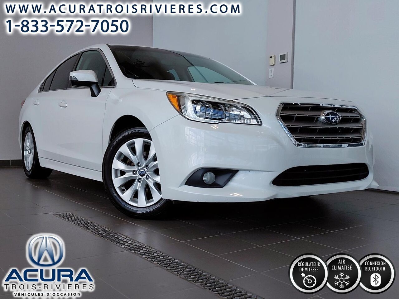 White 2017 Subaru Legacy Sedan Automatic