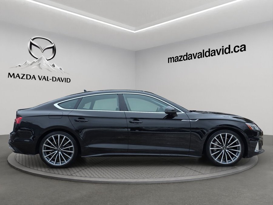 Audi A5 Sportback A5 45 2.0T Sportback Komfort Quattro, Jamais accidenté, Sièges à fonction mémoire, Volant 2023 Noir