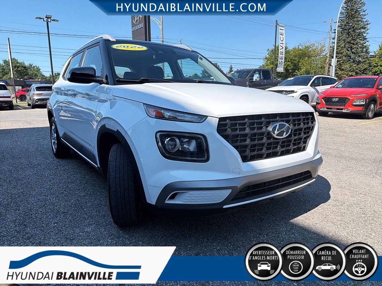 Hyundai Venue 2022 Blanc Blainville - photo #2