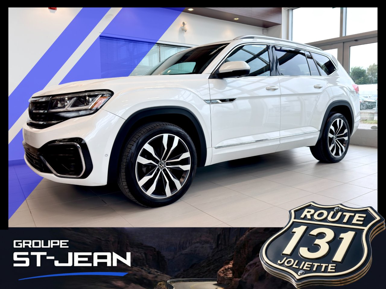 Volkswagen Atlas 2021 Blanc Notre-Dame-des-Prairies - photo #0
