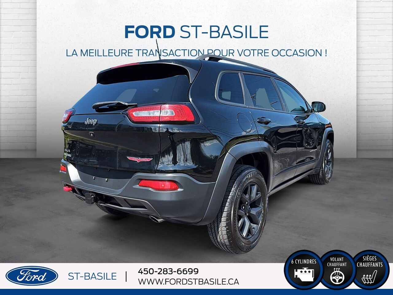 2018 JEEP CHEROKEE Black Saint-Basile-le-Grand - photo #8