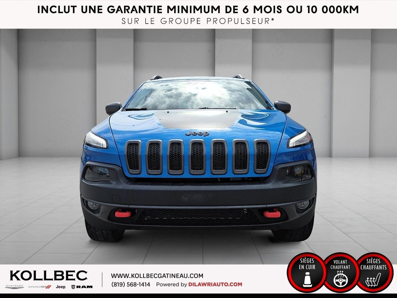 JEEP CHEROKEE Trailhawk 4x4 2018 Bleu Ottawa & Gatineau - photo #10