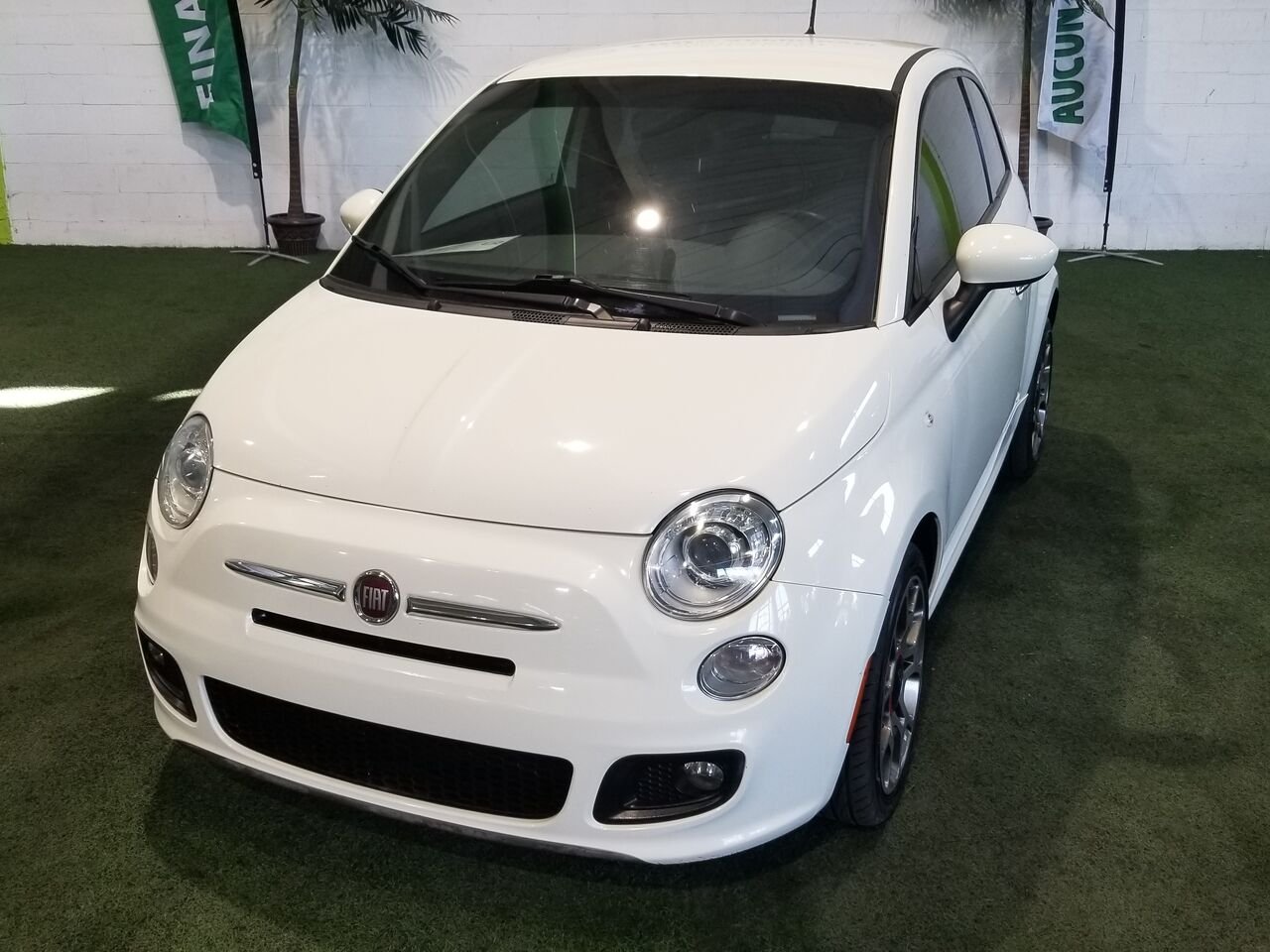2014 FIAT 500 White  - photo #1