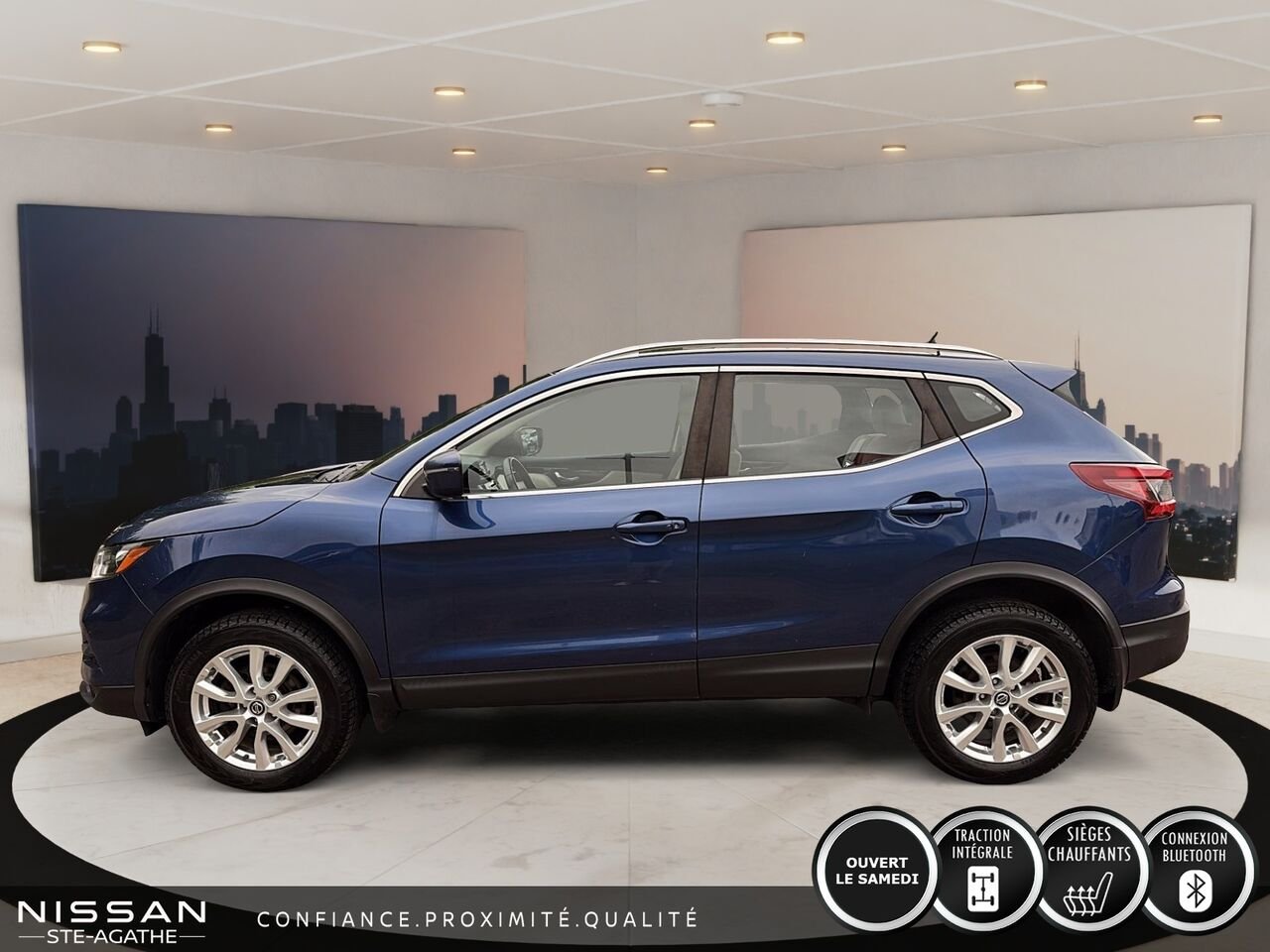 2021 Nissan Qashqai SV TA CVT Blue Saint-Jérôme - photo #5
