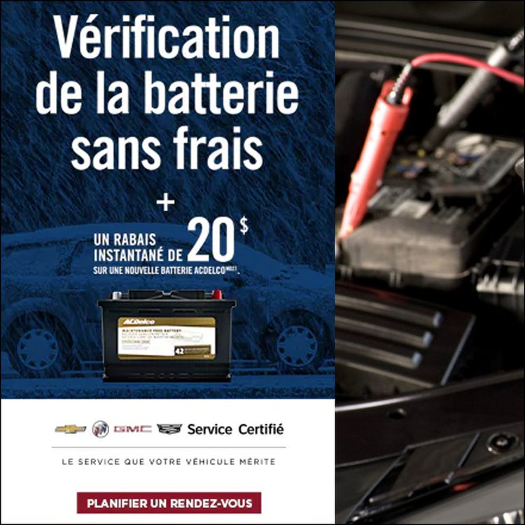 Cadillac laval promo fevrier VERIFICATION BATTERIE FR