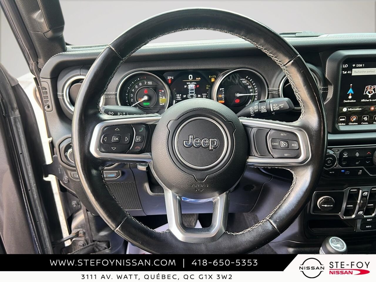 Jeep Wrangler 4xe SAHARA UNLIMITED 2022 Gris Ste-Foy - photo #11