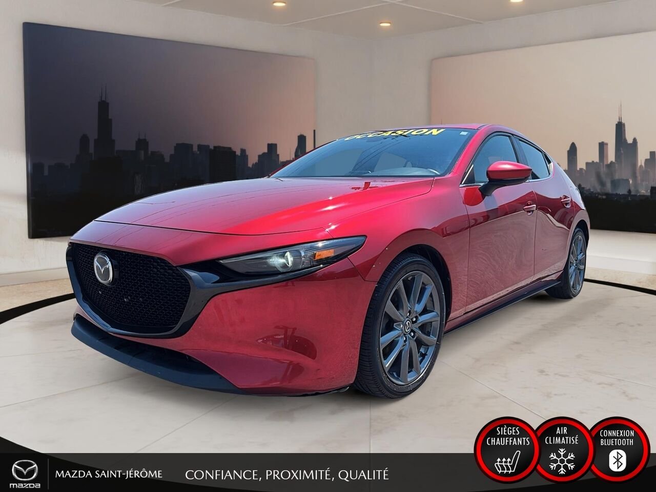 2019 Mazda Mazda3 Sport GT | TOIT OUVRANT | MAGS | AUTOMATIQUE | Red Saint-Jérôme - photo #0