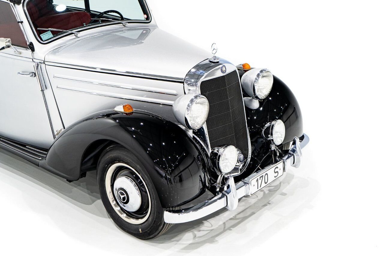 1950 Mercedes-Benz 170S Cabriolet B Wonderfully Presented Old Restoration Grey Montreal - photo #44