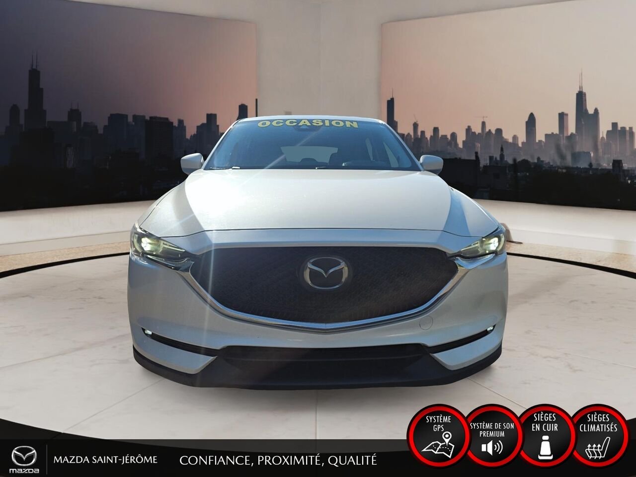 2019 Mazda CX-5 GT | TOIT OUVRANT | CUIR | AWD | White Saint-Jérôme - photo #2