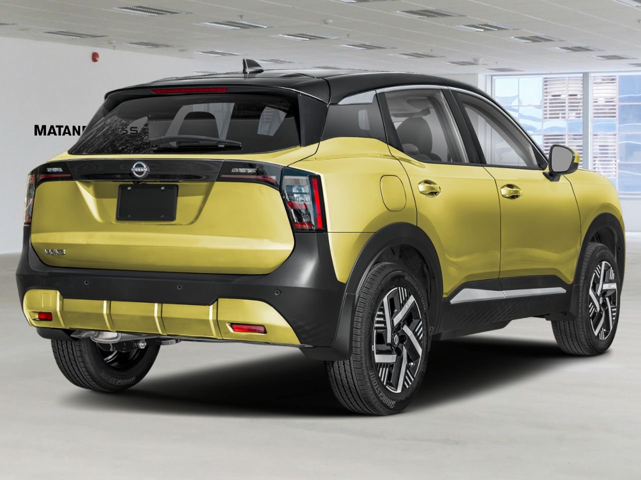 NISSAN Kicks 2026 Jaune yuzu métallisé/Noir intense Matane - photo #1