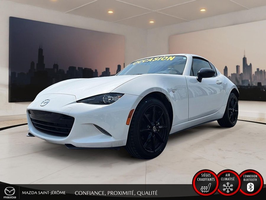 Mazda MX-5 RF GS-P | MAGS NOIR | TOIT ÉLECTRIQUE | AUTOMATIQUE | 2023 Blanc