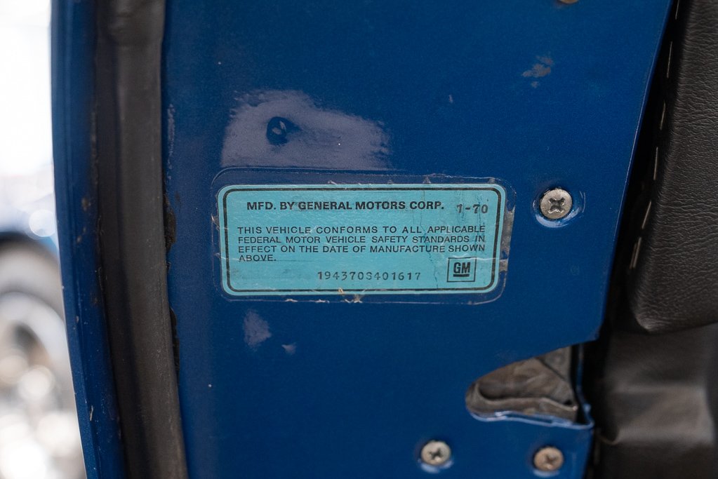 1970 Chevrolet Corvette Blue Montreal - photo #38