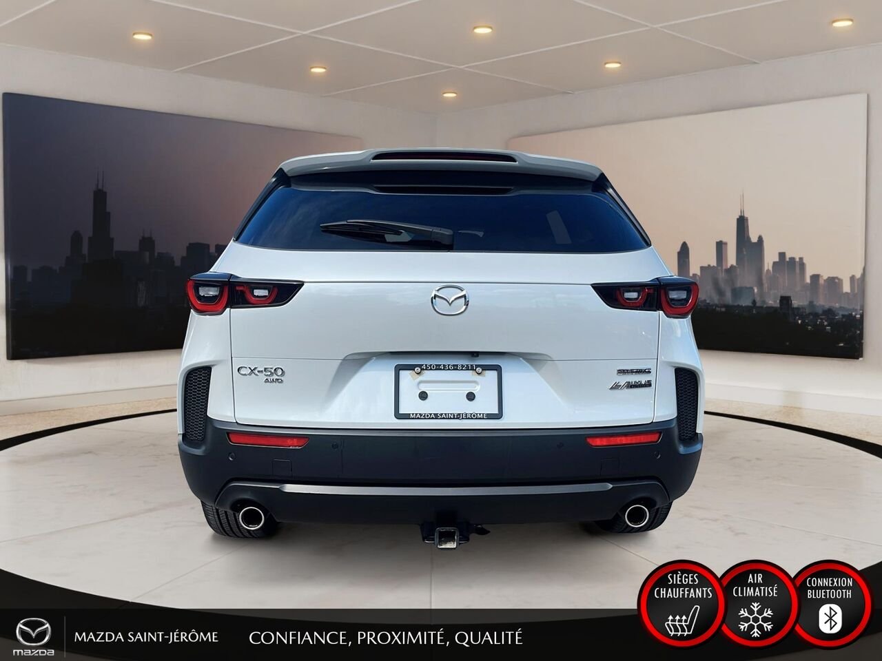 Mazda CX-50 GT | TOIT PANORAMIQUE | CUIR BRUN | AWD | 2025 Blanc Saint-Jérôme - photo #6