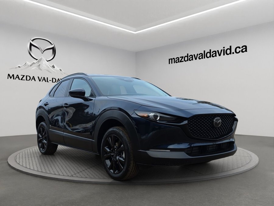 Mazda CX-30 2.5 S Kuro AWD, Toit ouvrant, Sièges en similicuir, Barre de toit peintes 2026 Bleu cristal foncé mica