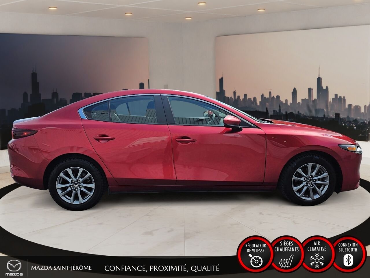 Mazda Mazda3 GS | AWD | CLEAN CARFAX | 2023 Rouge Saint-Jérôme - photo #4