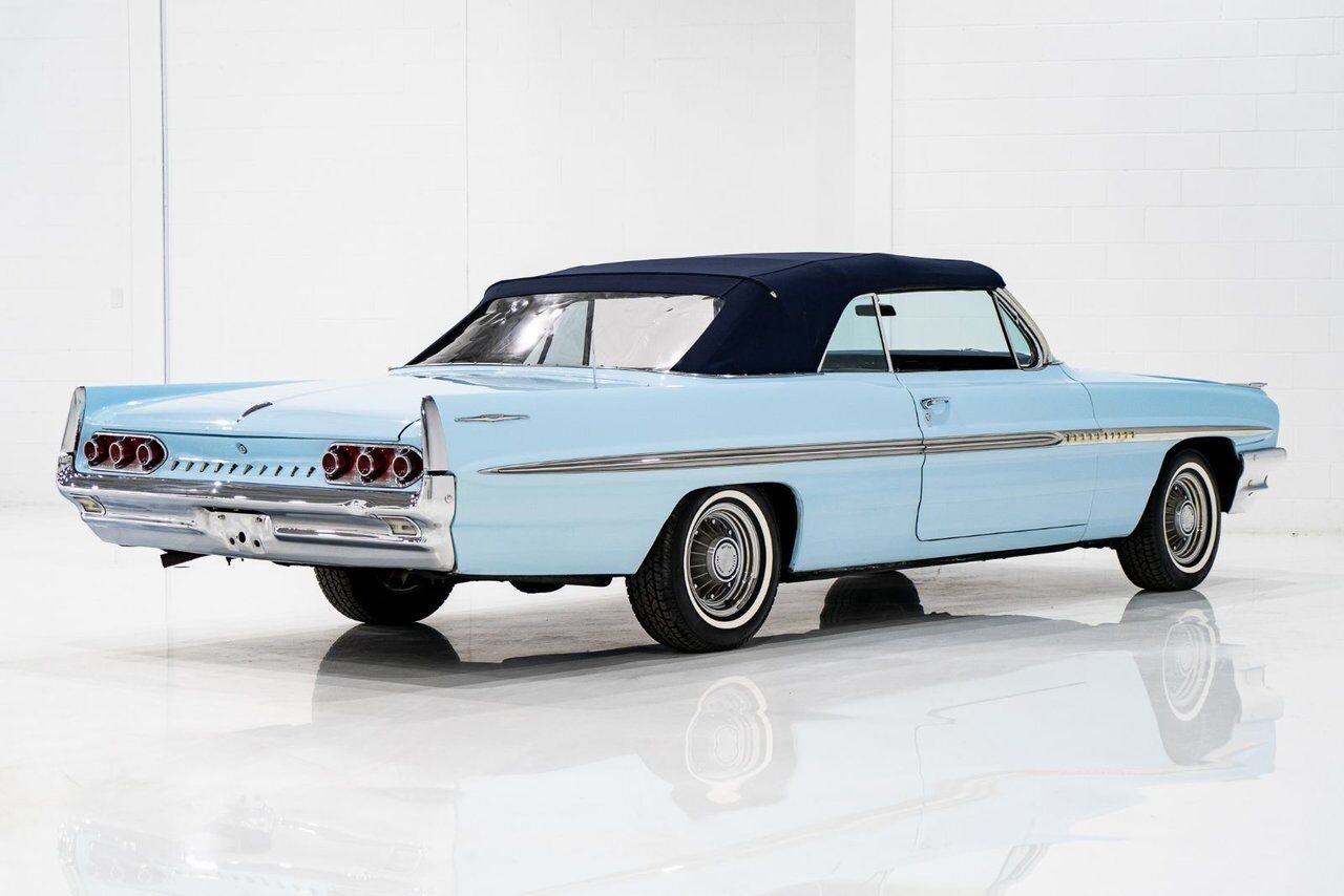 Pontiac Bonneville **PRIX EN USD**C8 Suffix 389cu.in. TriPower 4 Speed 1961 Bleu Montréal - photo #56