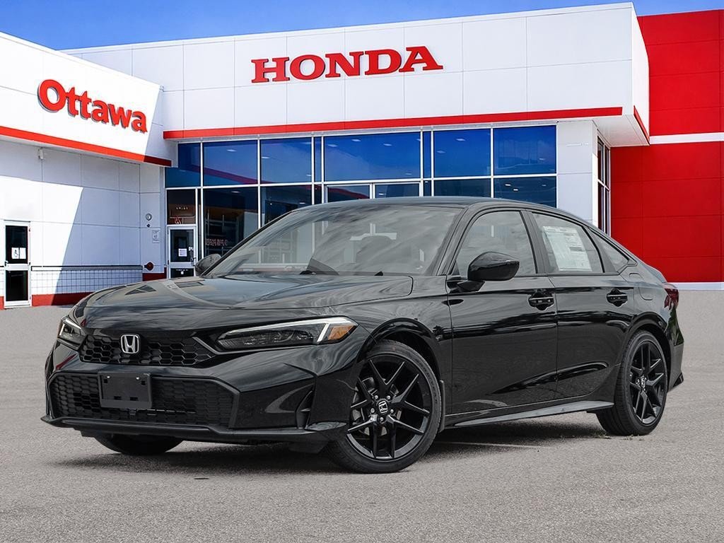 2026 Honda Civic Sedan Sport CVT Sedan Crystal Black Pearl Ottawa & Gatineau - photo #0