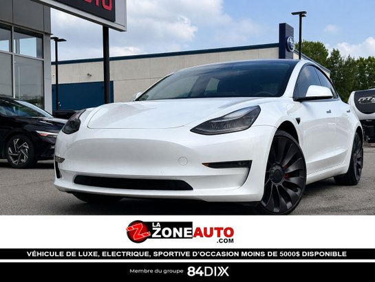 Tesla Model 3 Performance 2021 2021 Blanc