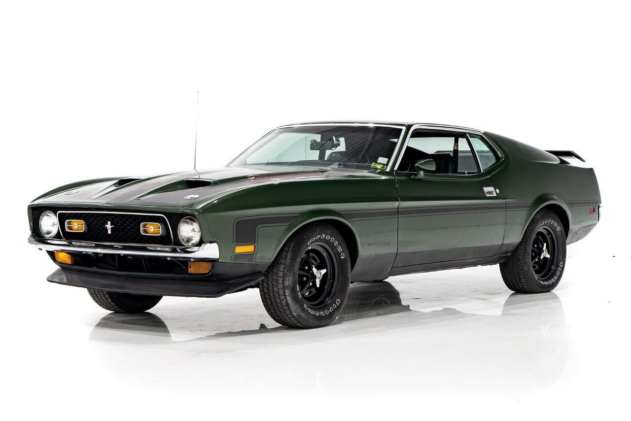 1971 Ford Mustang * PRIX EN USD * Boss 351 Project Car Green Montreal - photo #0