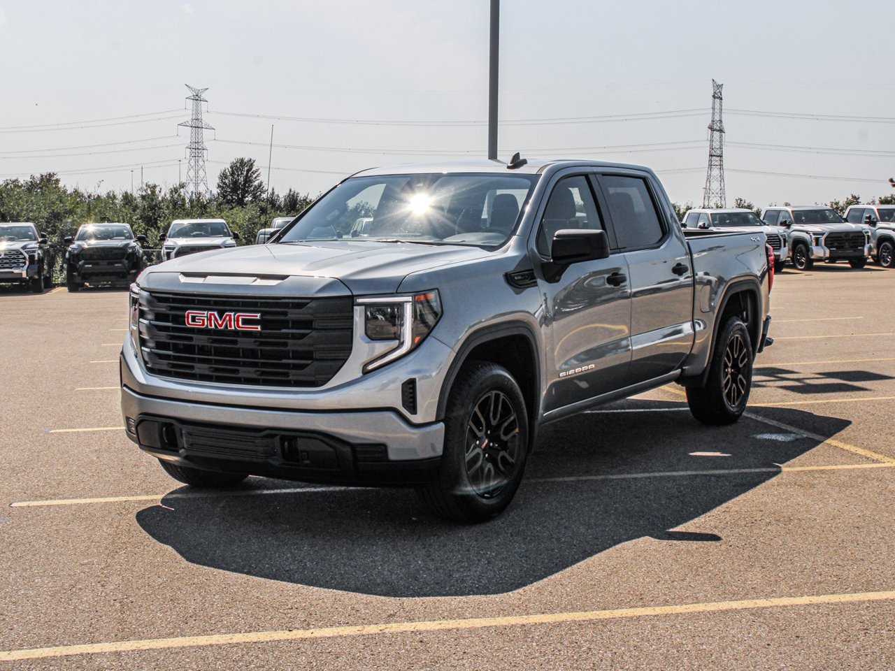 2024 GMC Sierra 1500 4WD Crew Cab 147 Pro Grey Sherwood Park - photo #3