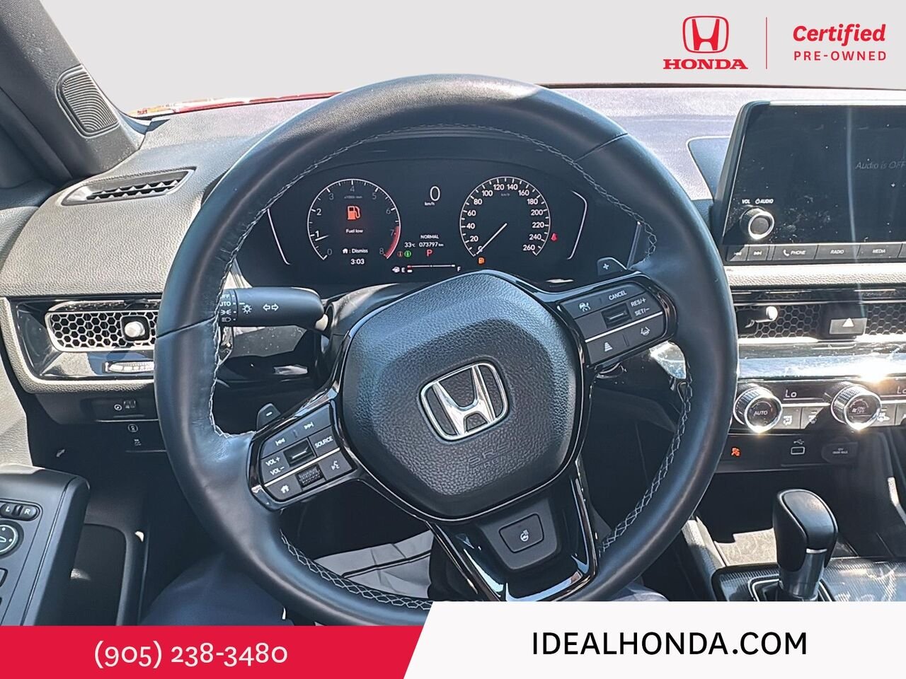 2023 Honda Civic Sedan SPORT CVT Red Mississauga - photo #11
