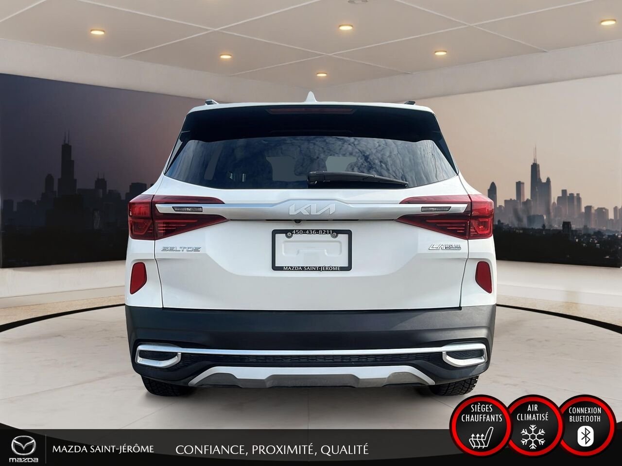2023 Kia Seltos EX Premium | TOIT OUVRANT | CUIR SOFINO | NAVIGATION | SIÈGES ÉLECTRIQUES | AWD White Saint-Jérôme - photo #6