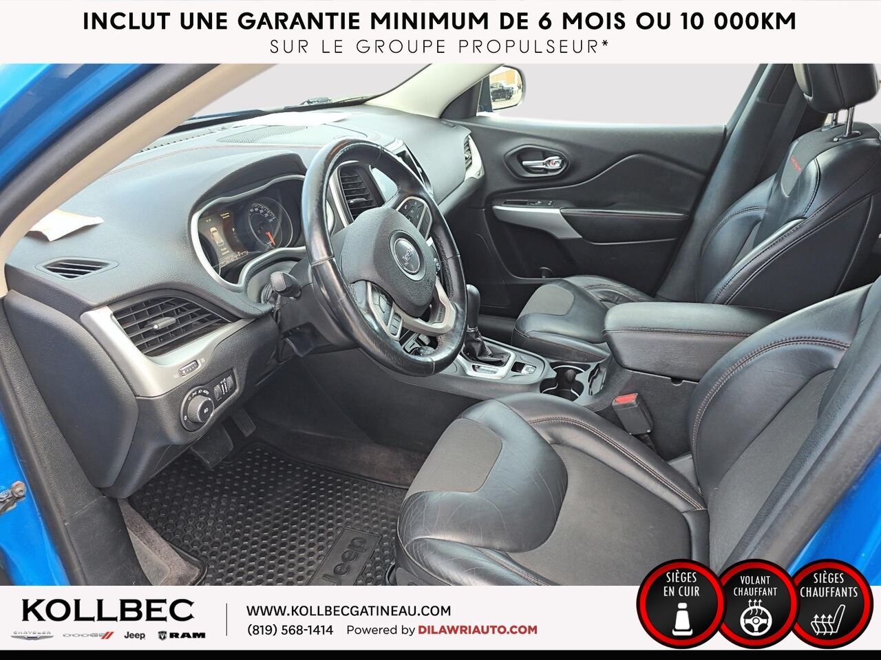 JEEP CHEROKEE Trailhawk 4x4 2018 Bleu Ottawa & Gatineau - photo #23