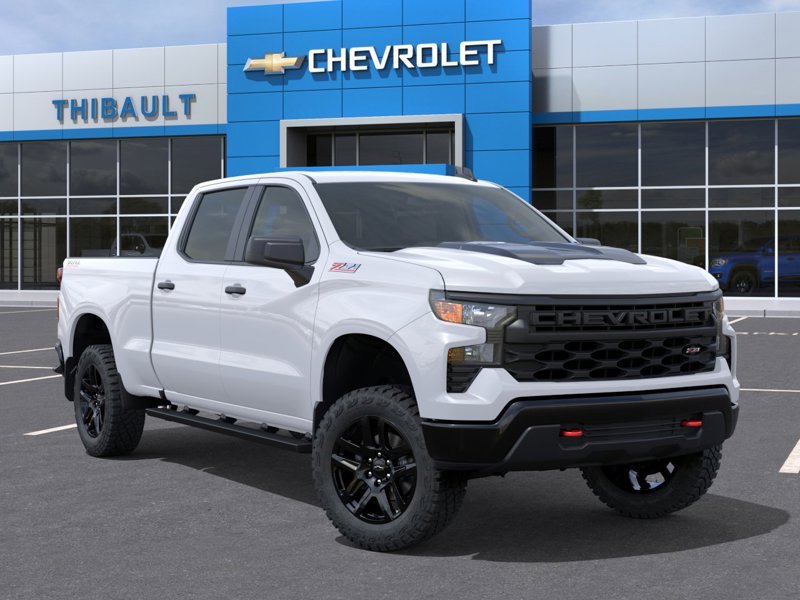 CHEVROLET SILVERADO 1500 Custom Trail Boss cabine multiplace 4RM 157 po 2026 Blanc Sherbrooke - photo #6