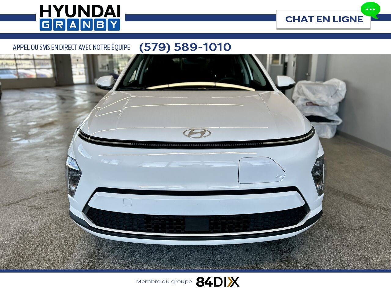 2024 Hyundai Kona Electric White Granby - photo #2