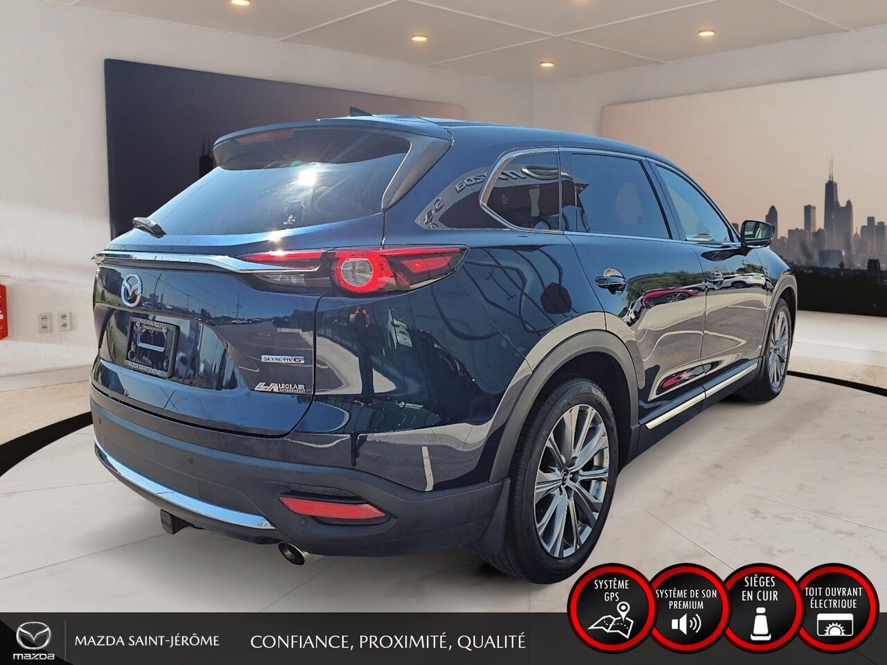 2022 Mazda CX-9 Signature | AWD | TOIT OUVRANT | CUIR | 6 PASS Blue Saint-Jérôme - photo #5