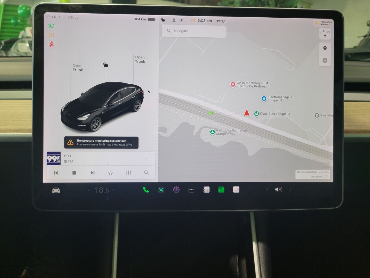 Tesla Model 3 2020 Noir Longueuil, - photo #18
