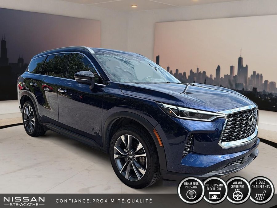 INFINITI QX60 LUXE|TOIT| CUIR| CARPLAY 2024 Bleu