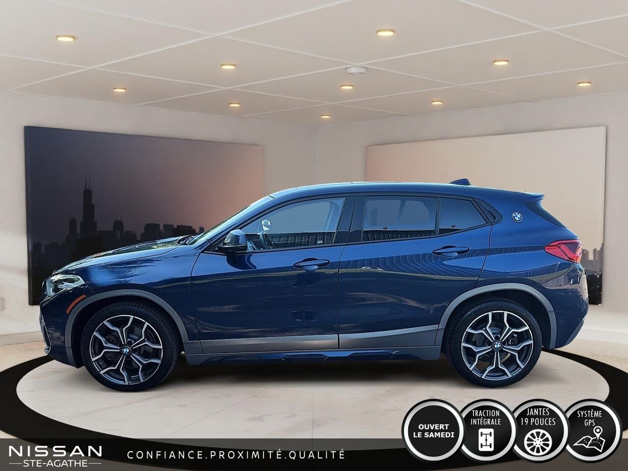 BMW X2 xDrive28i coupé pour activités sportives/CUIR| TOIT| CARPLAY 2020 Bleu Saint-Jérôme - photo #5