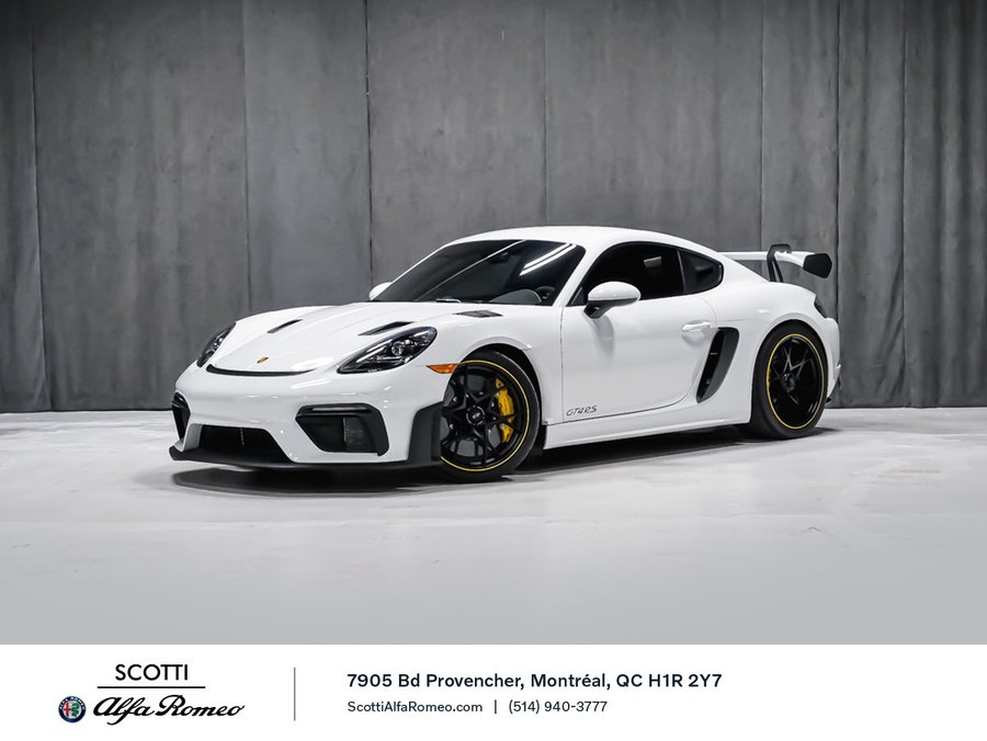 Porsche 718 Cayman GT4 RS 2025 Blanc