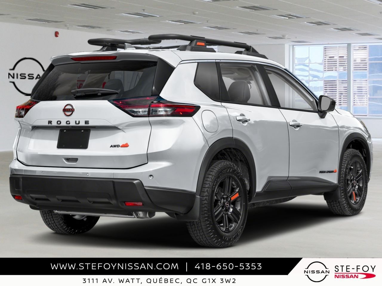 NISSAN Rogue 2026 Blanc Everest nacré triple couche Ste-Foy - photo #1