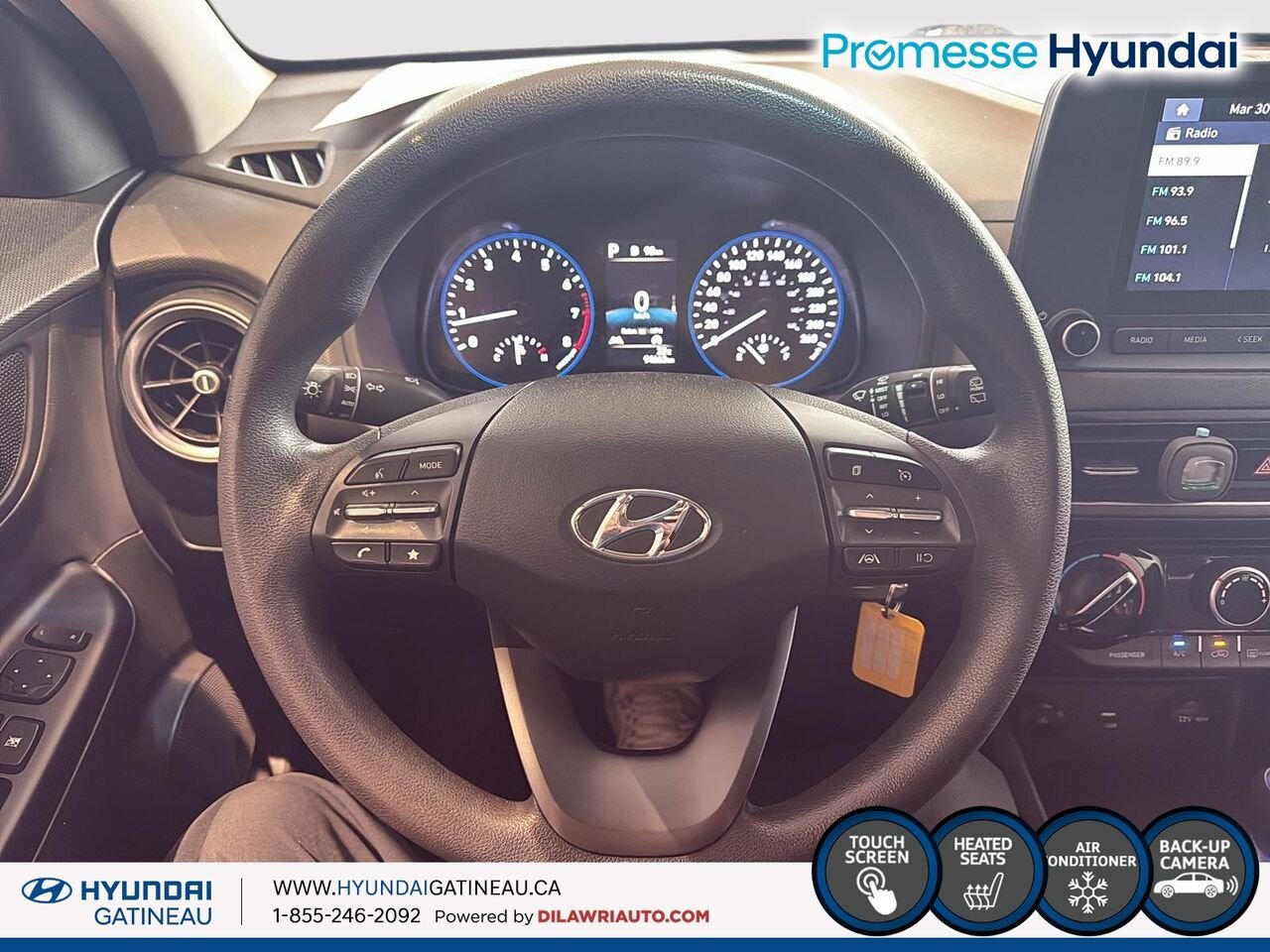 2022 Hyundai Kona 2.0L Essential *** awd , sieges chauffant , certifier *** Black Ottawa & Gatineau - photo #9