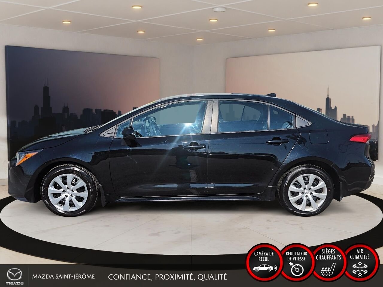 2023 Toyota Corolla LE | RÉGULATEUR ADAPTATIF À RADAR | CAMÉRA DE RECUL | BLUETOOTH | 77 742 KM Black Saint-Jérôme - photo #9