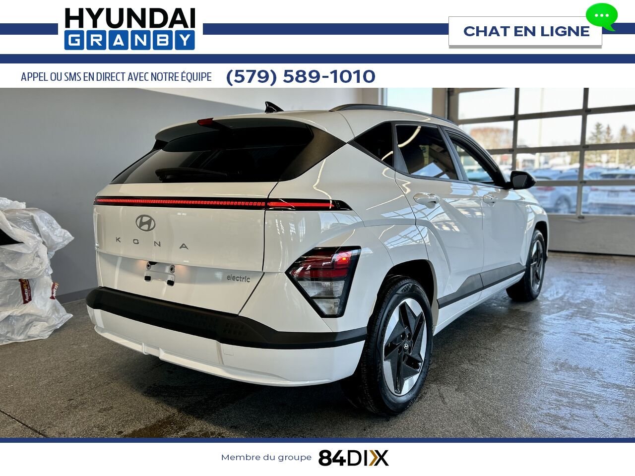 2024 Hyundai Kona Electric White Granby - photo #6