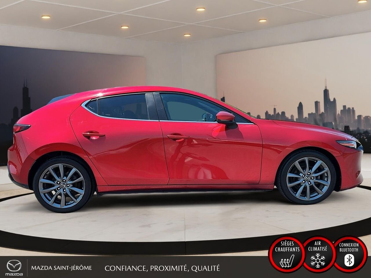2019 Mazda Mazda3 Sport GT | TOIT OUVRANT | MAGS | AUTOMATIQUE | Red Saint-Jérôme - photo #4
