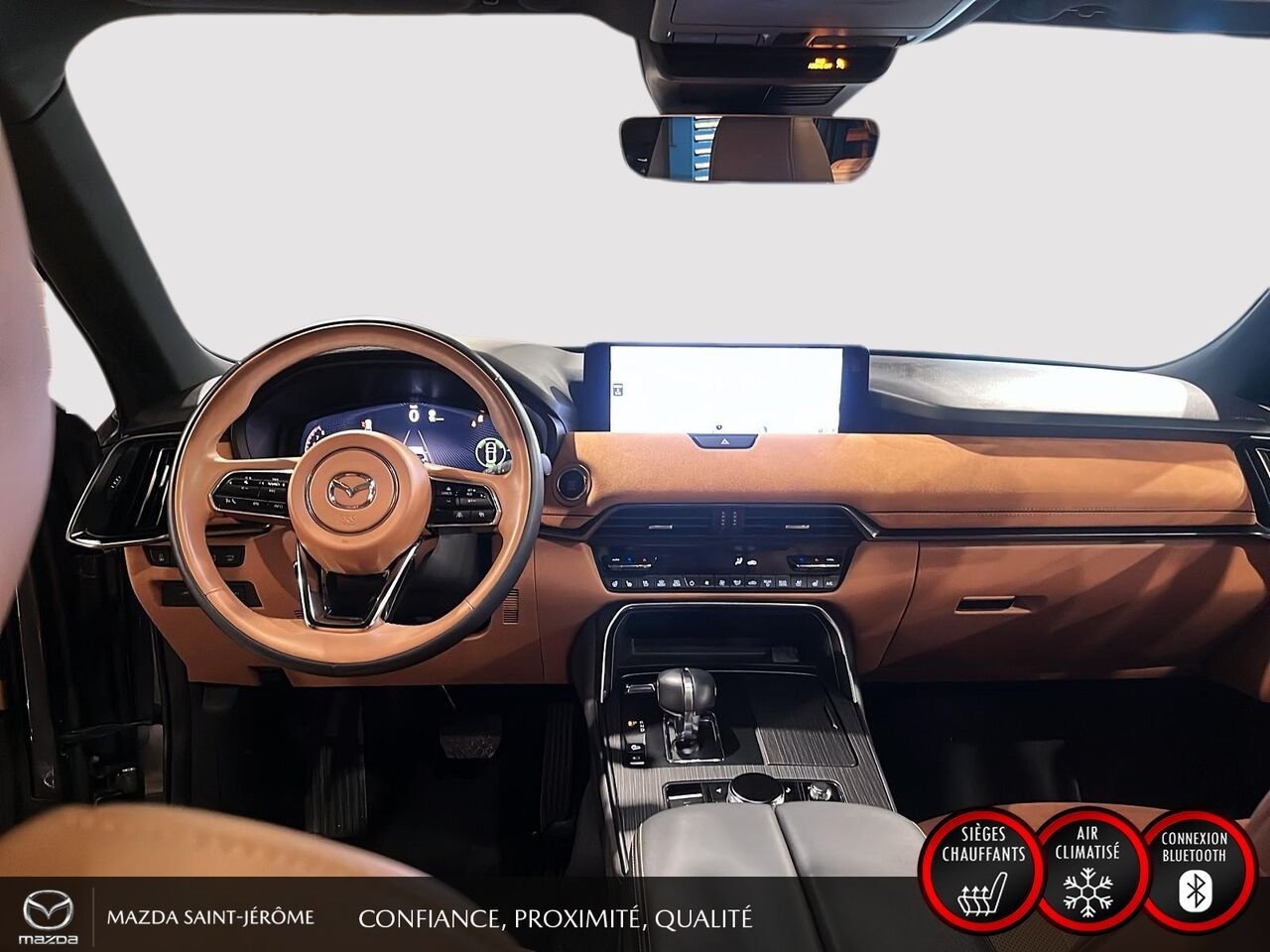 2024 Mazda CX-90 hybride léger Signature | TOIT PANORAMIQUE | AWD | CUIR NAPPA | SIEGES CAPITAINES Grey Saint-Jérôme - photo #24