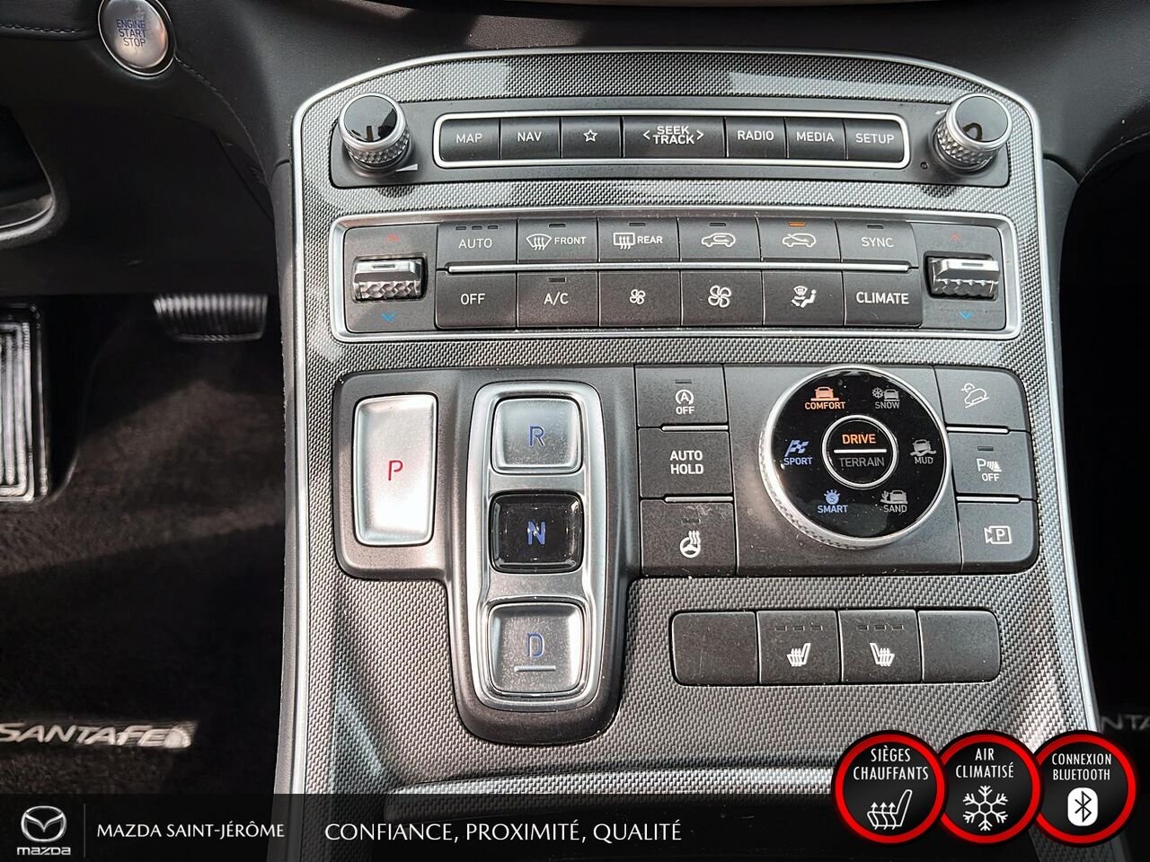 2023 Hyundai Santa Fe Preferred TI ens. Trend | TOIT PANO | SIMILICUIR | AWD | 52 771 KM Grey Saint-Jérôme - photo #19