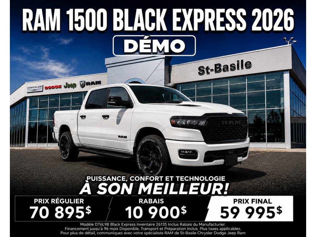 2026 Ram 1500 White Saint-Basile-le-Grand - photo #1