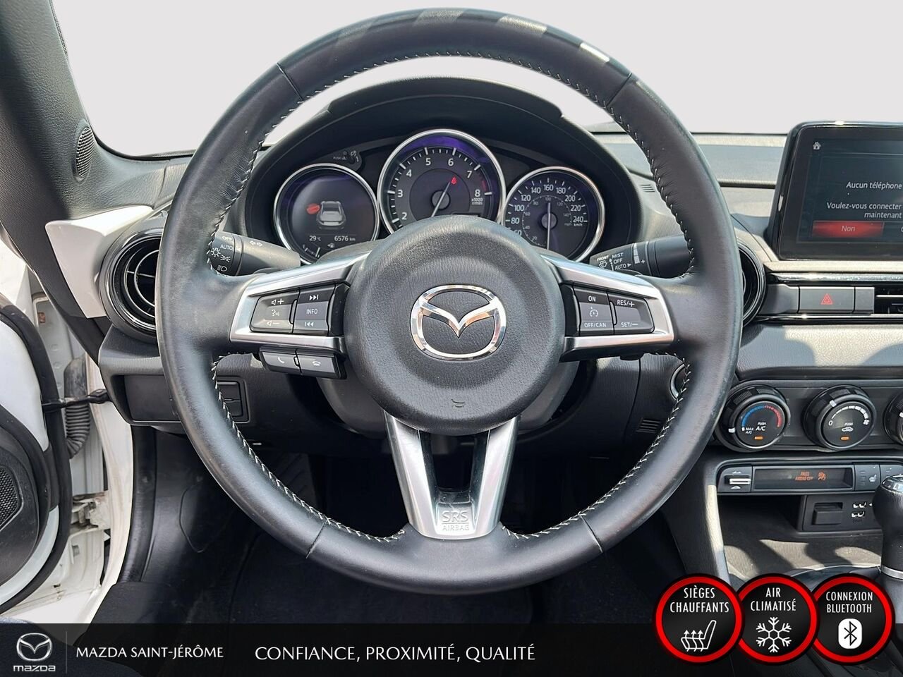 2023 Mazda MX-5 RF GS-P | MAGS NOIR | TOIT ÉLECTRIQUE | AUTOMATIQUE | White Saint-Jérôme - photo #13