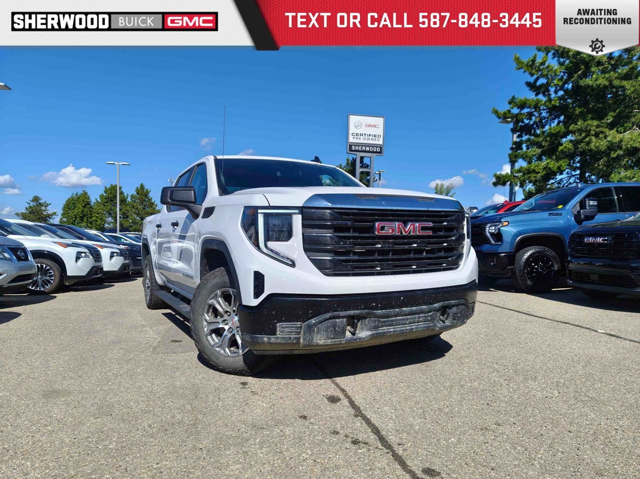 2024 GMC Sierra 1500 4WD Crew Cab 147 Pro White Sherwood Park - photo #0